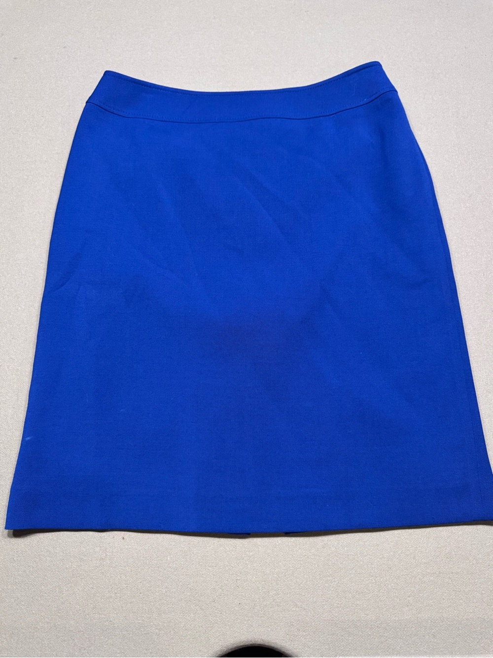 Chic Cobalt Blue Pencil Skirt - Tailored Office Essential - Picture 2 of 7